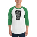 Men's 3/4th Sleeve Raglan T- Shirt - Start your day with coffee