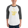 Men's 3/4th Sleeve Raglan T- Shirt - Herbal tea tastes better when its coffee
