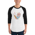 Men's 3/4th Sleeve Raglan T- Shirt - Narendra Modi- Party Popper