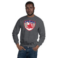 Unisex Crewneck Sweatshirt - Bald Eagle in Shield, Retro design