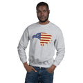 Unisex Crewneck Sweatshirt - Eagle- American Flag design