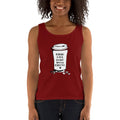 Women's Missy Fit Tank top - Good days start with coffee- Takeaway cup