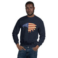 Unisex Crewneck Sweatshirt - Eagle- American Flag design
