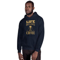 Unisex Hooded Sweatshirt - Life begins after coffee