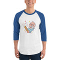 Men's 3/4th Sleeve Raglan T- Shirt - Narendra Modi- Party Popper