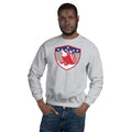 Unisex Crewneck Sweatshirt - Bald Eagle in Shield, Retro design