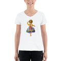 Women's V-Neck T-shirt - Onam- Kathakali Dancer