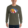 Men's Long Sleeve T-Shirt - 6 Stars in a circle- Eagle Design