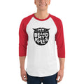 Men's 3/4th Sleeve Raglan T- Shirt - My Beard My Rules