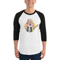 Men's 3/4th Sleeve Raglan T- Shirt - Narendra Modi- Angry