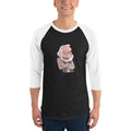 Men's 3/4th Sleeve Raglan T- Shirt - Namo- Cartoon