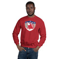 Unisex Crewneck Sweatshirt - Bald Eagle in Shield, Retro design
