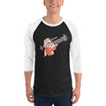 Men's 3/4th Sleeve Raglan T- Shirt - Narendra Modi- Warrior