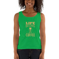 Women's Missy Fit Tank top - Life begins after coffee