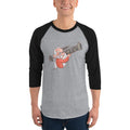 Men's 3/4th Sleeve Raglan T- Shirt - Narendra Modi- Warrior