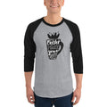 Men's 3/4th Sleeve Raglan T- Shirt - Coffee makes your day better