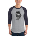 Men's 3/4th Sleeve Raglan T- Shirt - Coffee makes your day better