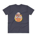 Men's V- Neck T Shirt - Narendra Modi- Raised Hands