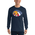 Men's Long Sleeve T-Shirt - 6 Stars in a circle- Eagle Design