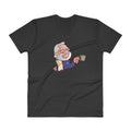 Men's V- Neck T Shirt - Namo- Drinking Chai- Cartoon
