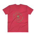 Men's V- Neck T Shirt - Good Morning- Drink Coffee