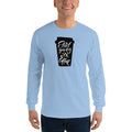 Men's Long Sleeve T-Shirt - Start your day with coffee