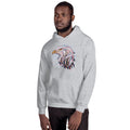 Unisex Hooded Sweatshirt - Eagle Doodle- Color