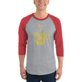 Men's 3/4th Sleeve Raglan T- Shirt - Herbal tea tastes better when its coffee