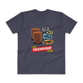 Navy / S Bengali Lightweight Fashion V-Neck T-Shirt - Bong Friendship Goals