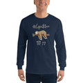 Navy / S Bengali Ultra Cotton Long Sleeve T-Shirt - #Lyadkhor To?