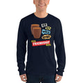 Navy / S Bengali Unisex Fine Jersey Long Sleeve T-Shirt - Bong Friendship Goals