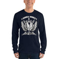 Navy / S Bengali Unisex Fine Jersey Long Sleeve T-Shirt - Winner Winner Ilish Dinner