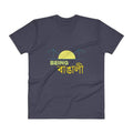 Navy / S Bengali Unisex Short Sleeve V-Neck Jersey Tee - Being Bangali