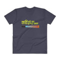 Navy / S Bengali Unisex Short Sleeve V-Neck Jersey Tee - Kobi Kobi Bhab Chonder Obhab