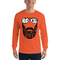 Orange / S Bengali Ultra Cotton Long Sleeve T-Shirt - Royal Bengal Tiger