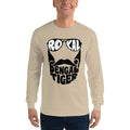 Sand / S Bengali Ultra Cotton Long Sleeve T-Shirt - Royal Bengal Tiger