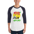 White/Navy / XS Bengali Unisex Fine Jersey Raglan Tee - Bosonto Ese Gache