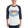 White/Navy / XS Bengali Unisex Fine Jersey Raglan Tee - Jhinku Baudi