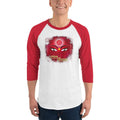 White/Red / XS Bengali Unisex Fine Jersey Raglan Tee - Shubho Bjioya