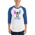 White/Royal / XS Bengali Unisex Fine Jersey Raglan Tee - Rongbaj