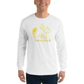White / S Bengali Ultra Cotton Long Sleeve T-Shirt - Naru Gopal