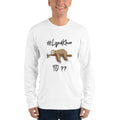 White / S Bengali Unisex Fine Jersey Long Sleeve T-Shirt - #Lyadkhor To?