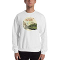 White / S Bengali Unisex Heavy Blend Crewneck Sweatshirt - Amar Kolkata Tram