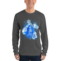 Asphalt / S Bengali Unisex Fine Jersey Long Sleeve T-Shirt - Om Namah Shivay-03