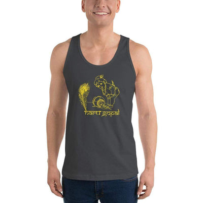 Asphalt / XS Bengali Fine Jersey Tank Top Unisex - Naru Gopal