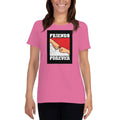 Azalea / S Bengali Heavy Cotton Short Sleeve T-Shirt -Friends Forever