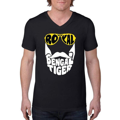 Bengali Unisex Short Sleeve V-Neck Jersey Tee - Royal Bengal Tiger