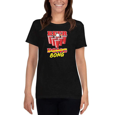 Black / S Bengali Heavy Cotton Short Sleeve T-Shirt -Beer Bong