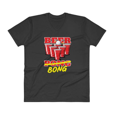 Black / S Bengali Lightweight Fashion V-Neck T-Shirt - Beer Bong