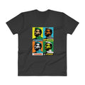 Black / S Bengali Lightweight Fashion V-Neck T-Shirt - Netaji